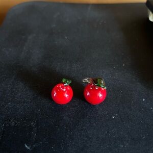 Mini Red Glass Apple 🍎🍎🍎 Shaped Figurine